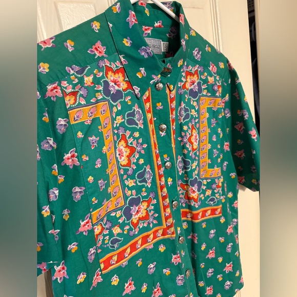 Vintage Howard Wolf Dallas Womens Button Up Shirt Size Large - Picture 3 of 4